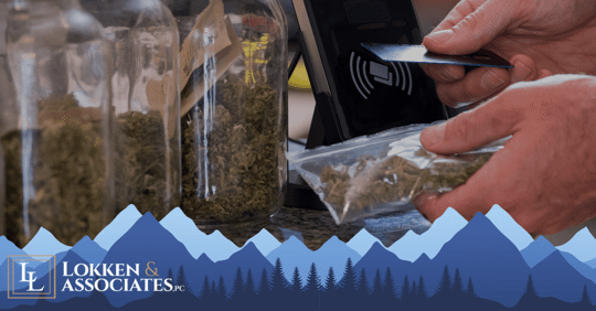 person buying weed at dispensary