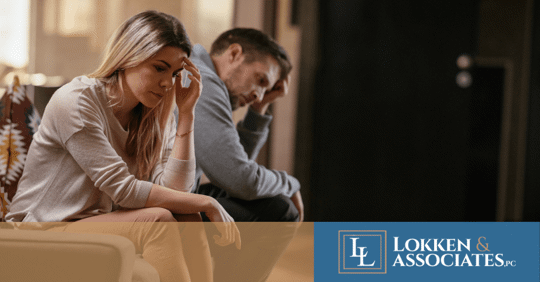 Woman and man frustrated